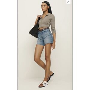 New Reformation Jeans Wilder High Rise relaxed jean‎ shorts size 24 Galway